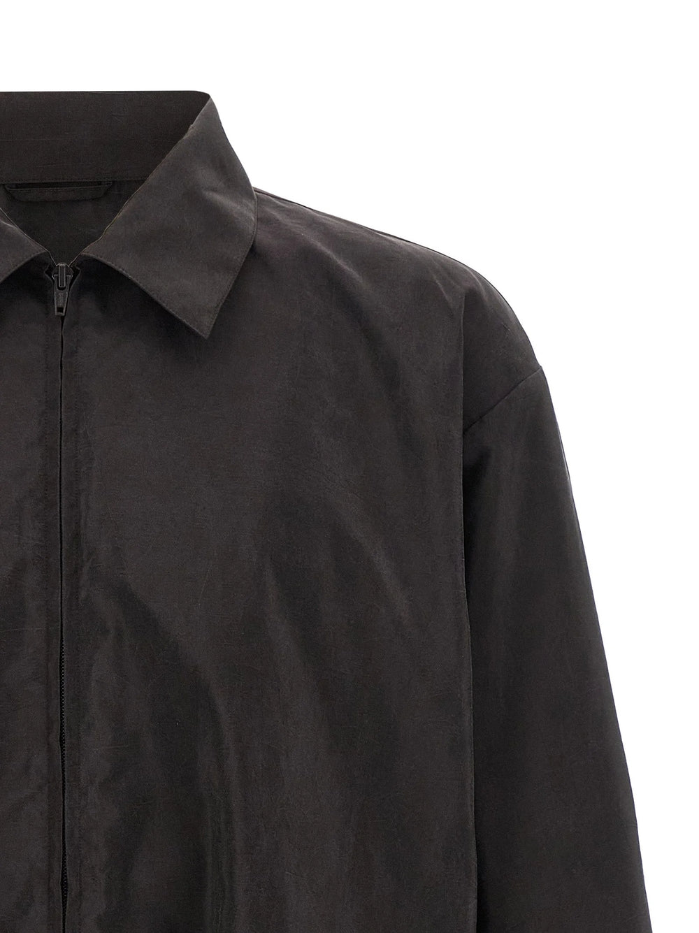 SSSTEIN Brown Silk Shell Jacket - M