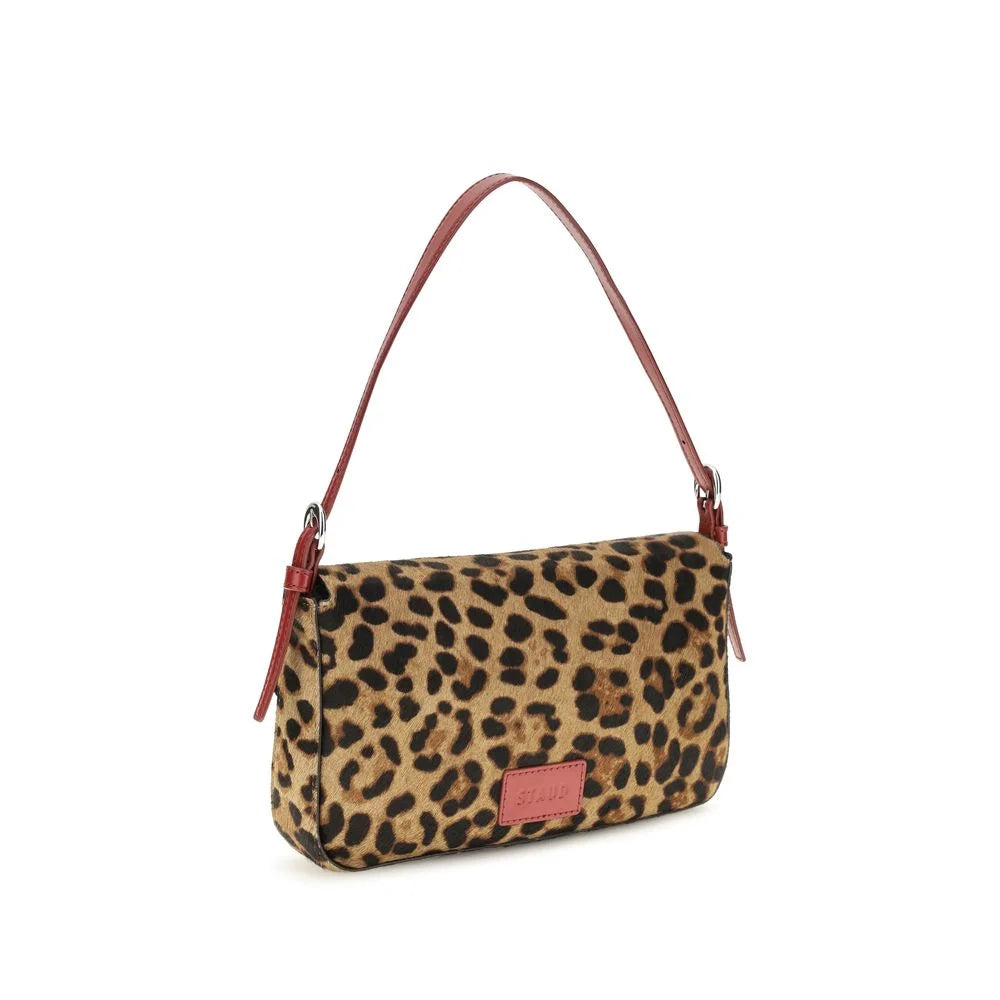 Staud Beige Calf Leather Bos Taurus Shoulder Bag
