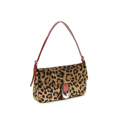 Staud Beige Calf Leather Bos Taurus Shoulder Bag
