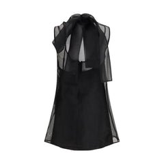 Staud Black Polyester Casual Dress
