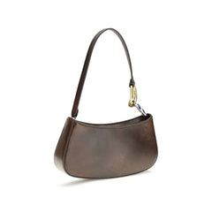 Staud Brown Calf Leather Bos Taurus Shoulder Bag