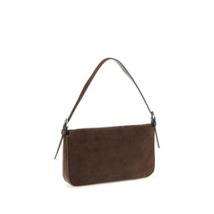 Staud Brown Calf Leather Bos Taurus Shoulder Bag