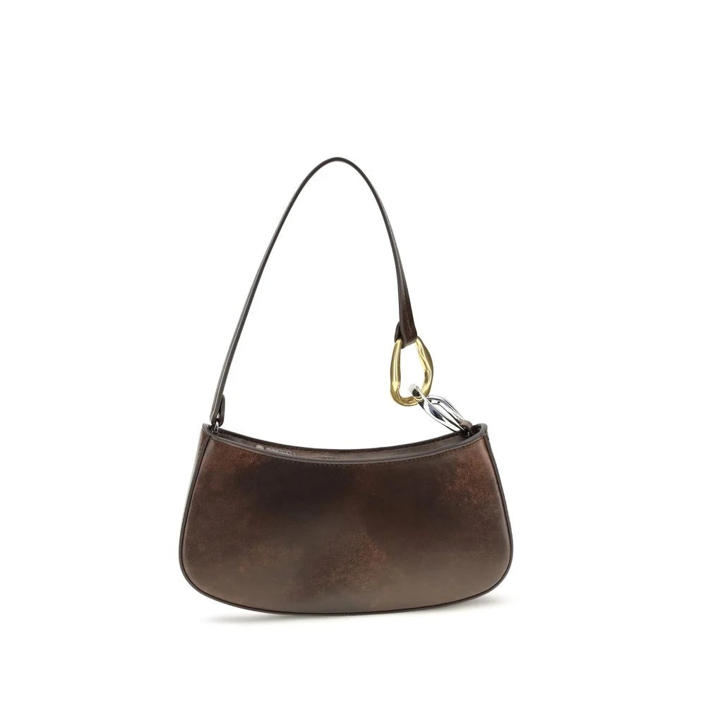 Staud Brown Calf Leather Bos Taurus Shoulder Bag