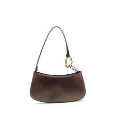 Staud Brown Calf Leather Bos Taurus Shoulder Bag