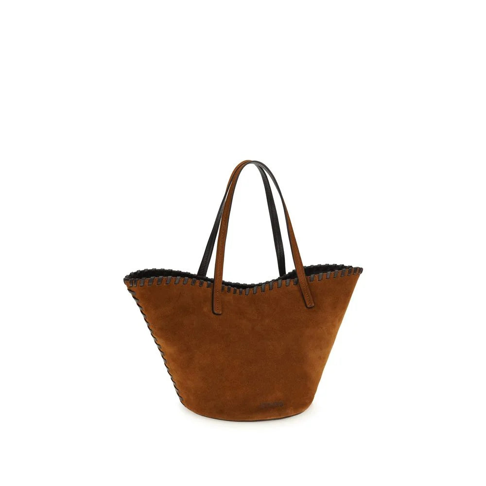 Staud Brown Calf Leather Bos Taurus Shoulder Bag