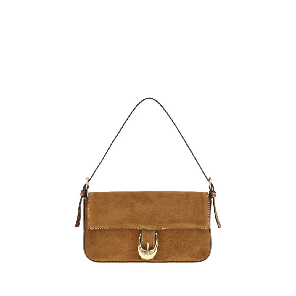 Staud Brown Calf Leather Bos Taurus Shoulder Bag