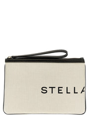 Stella McCartney beige katoenen clutch