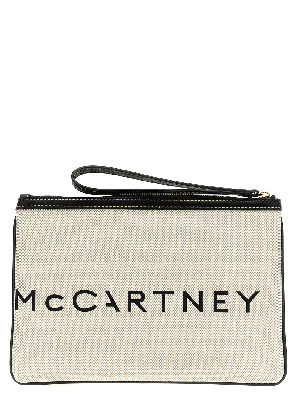 Stella McCartney beige katoenen clutch