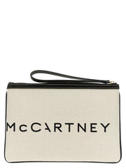 Stella McCartney beige katoenen clutch