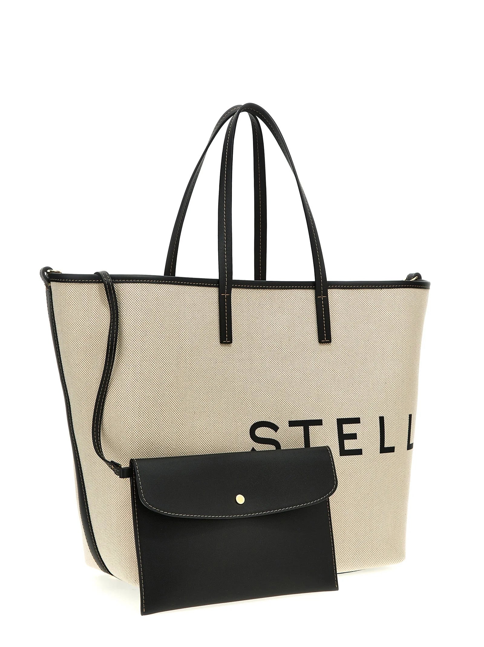Stella McCartney Beige Cotton Tote Bag