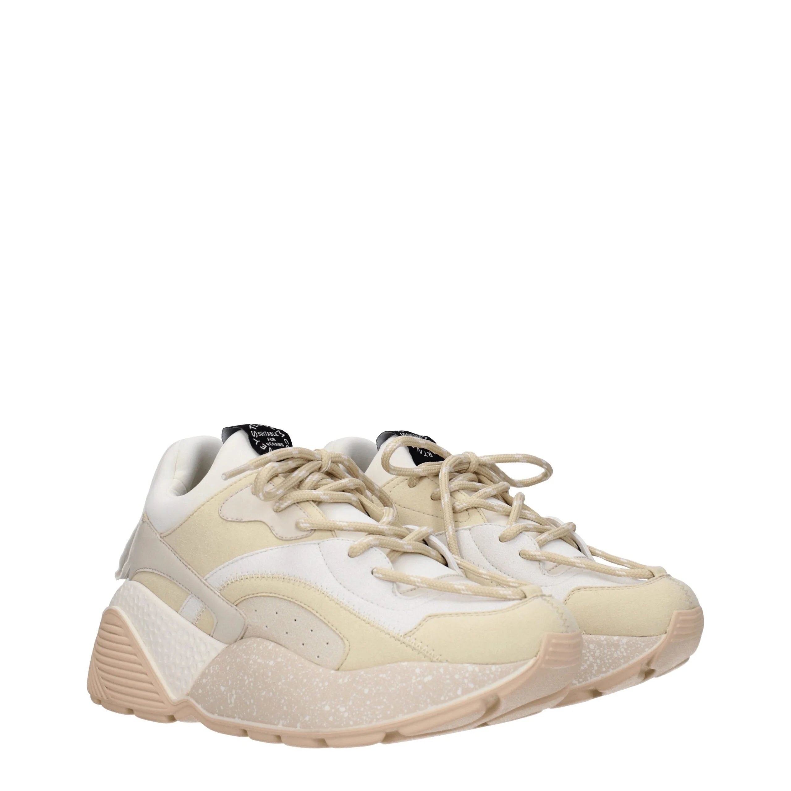 Stella McCartney Beige Leather Chunky Sneakers - EU40/US10