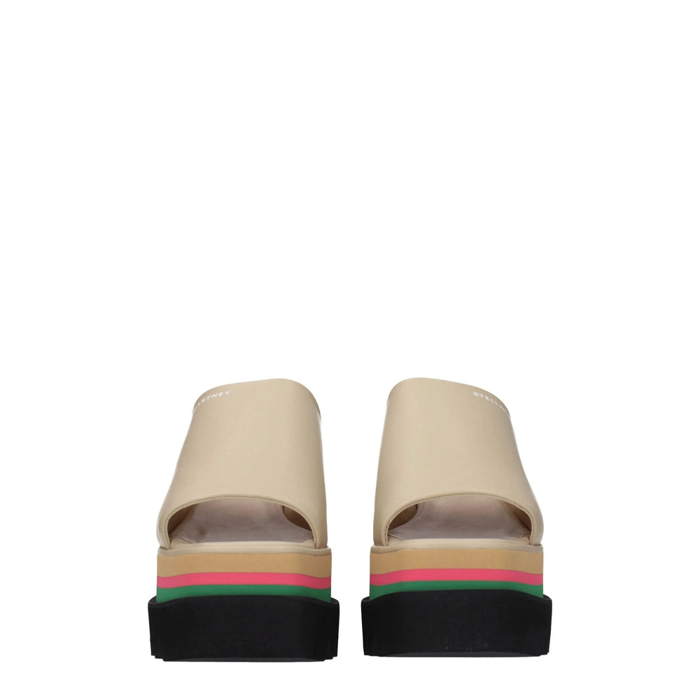 Stella McCartney Beige Leather Slippers Sandals - Sandals