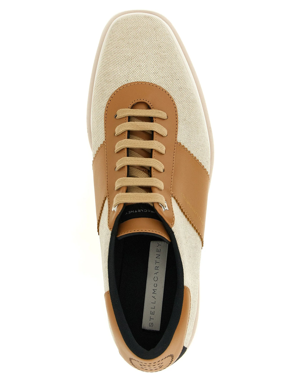 Stella McCartney Beige Viscose Wedge Sandals - EU37.5/US7.5