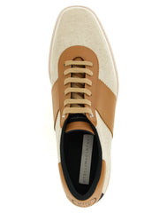 Stella McCartney Beige Viscose Wedge Sandals - EU37.5/US7.5
