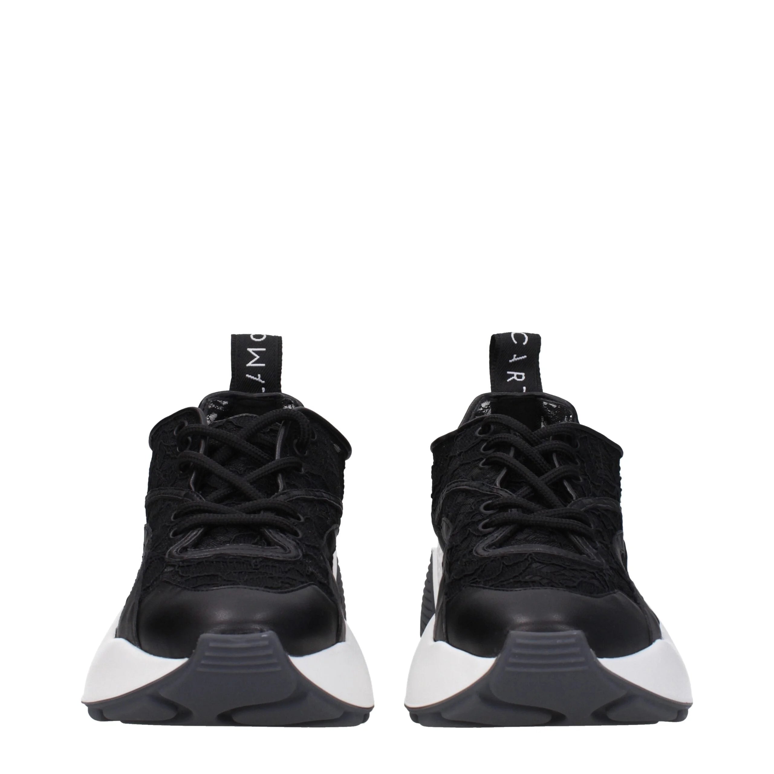 Stella McCartney Black Fabric Chunky Sneakers - EU38/US8 - Sneakers