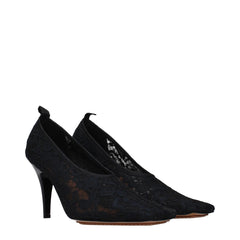 Stella McCartney Black Fabric High Heel Pumps