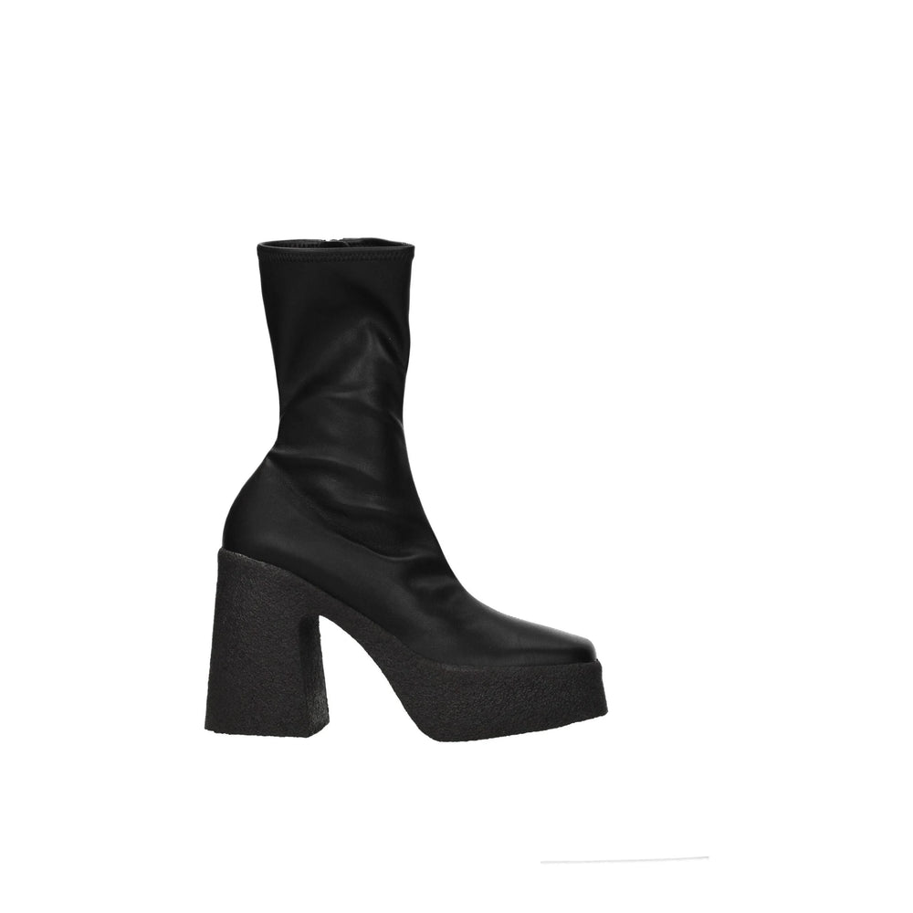 Stella McCartney Black Leather Ankle Boots - Boots