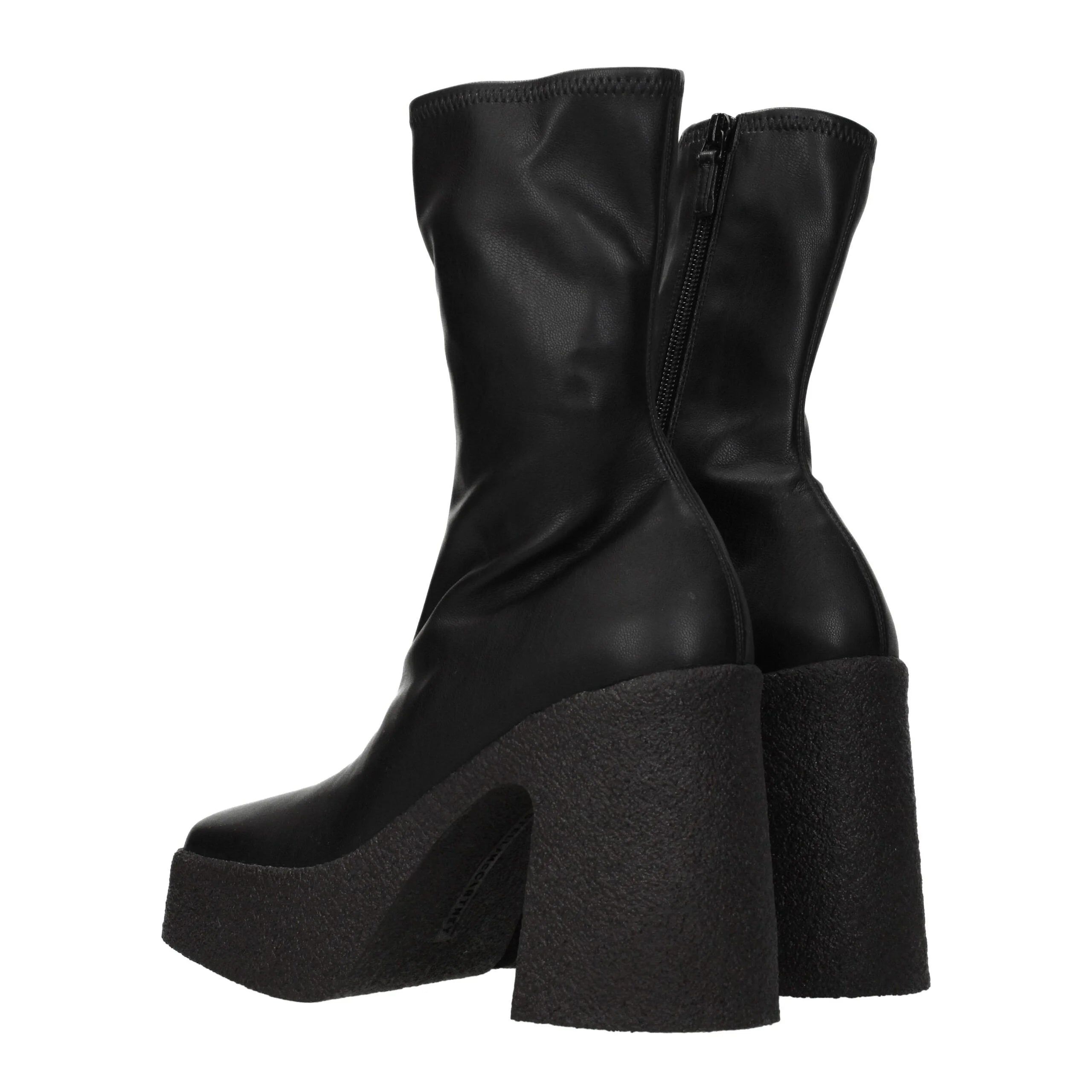 Stella McCartney Black Leather Ankle Boots - Boots