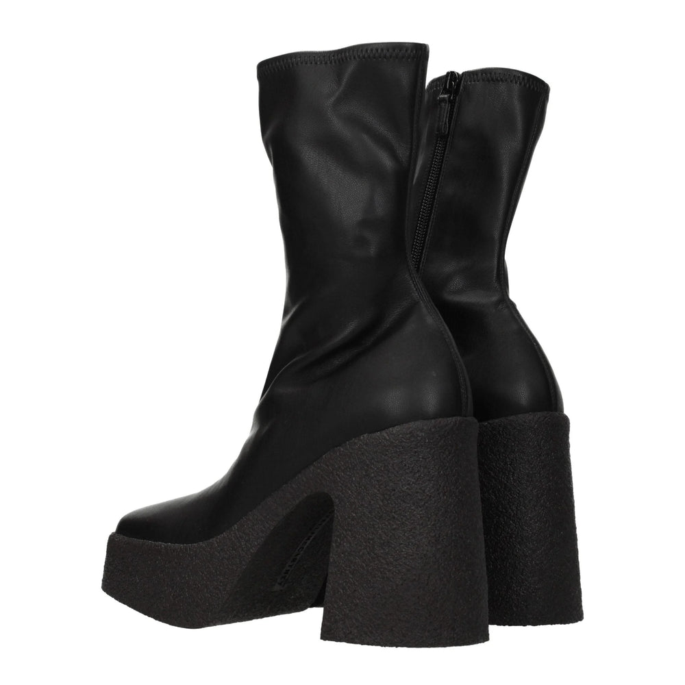 Stella McCartney Black Leather Ankle Boots - Boots