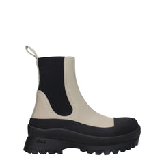 Stella McCartney Black Leather Ankle Boots - EU37/US7