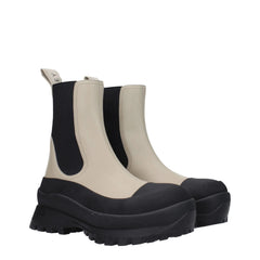 Stella McCartney Black Leather Ankle Boots - EU37/US7