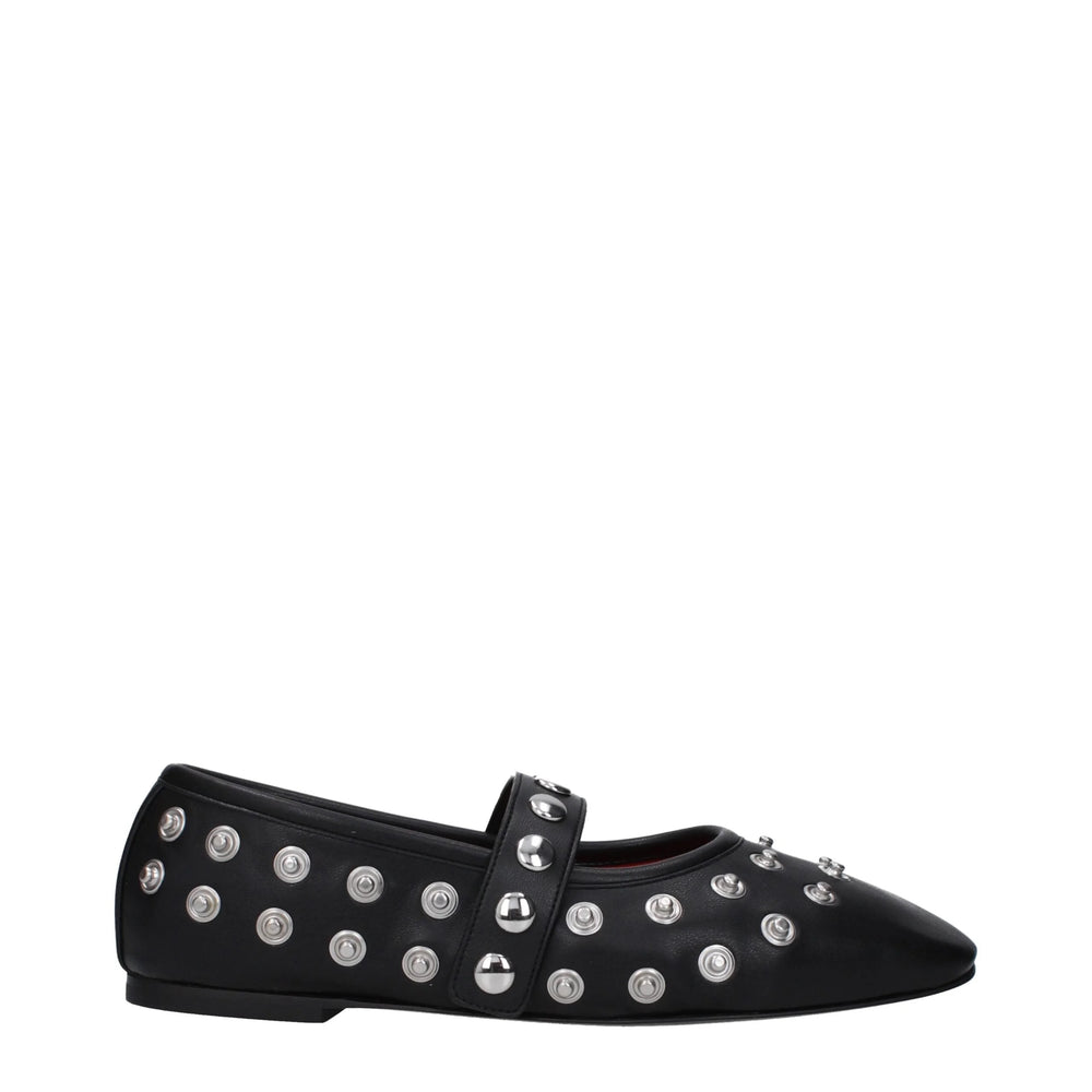 Stella McCartney Black Leather Ballet Flats - EU36.5/US6.5