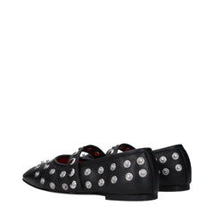 Stella McCartney Black Leather Ballet Flats - EU36.5/US6.5