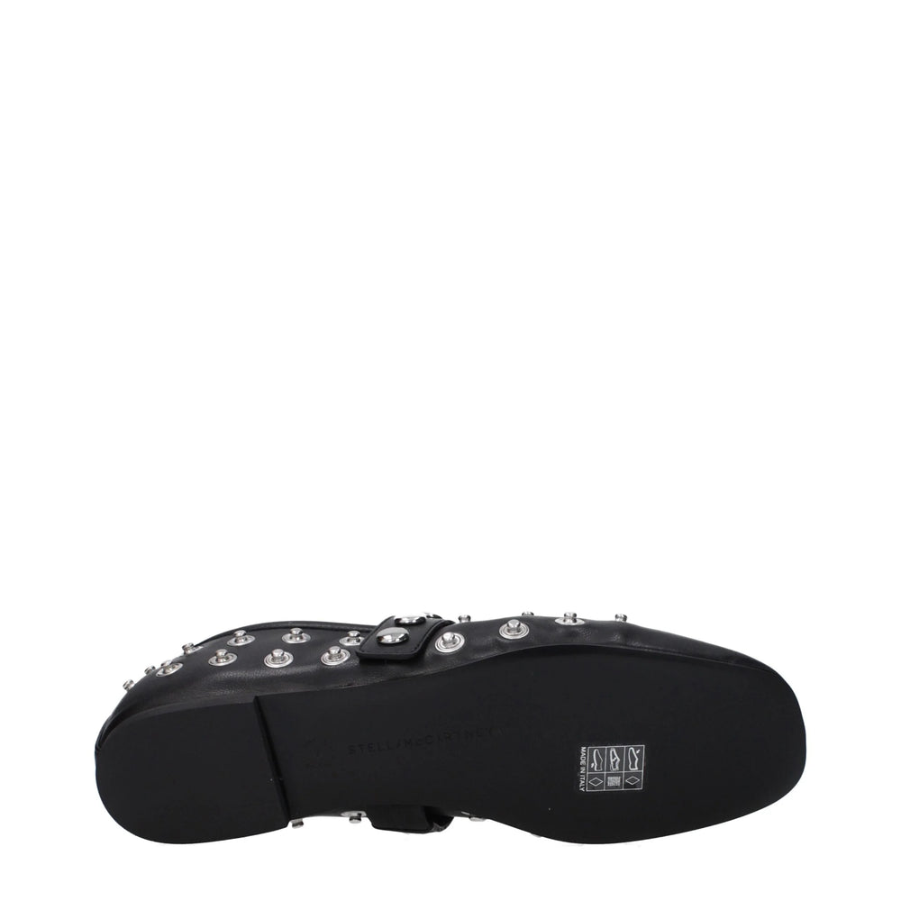 Stella McCartney Black Leather Ballet Flats - EU36.5/US6.5