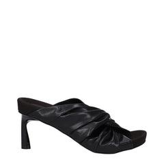 Sandales à talons stilettos en cuir noir Stella McCartney