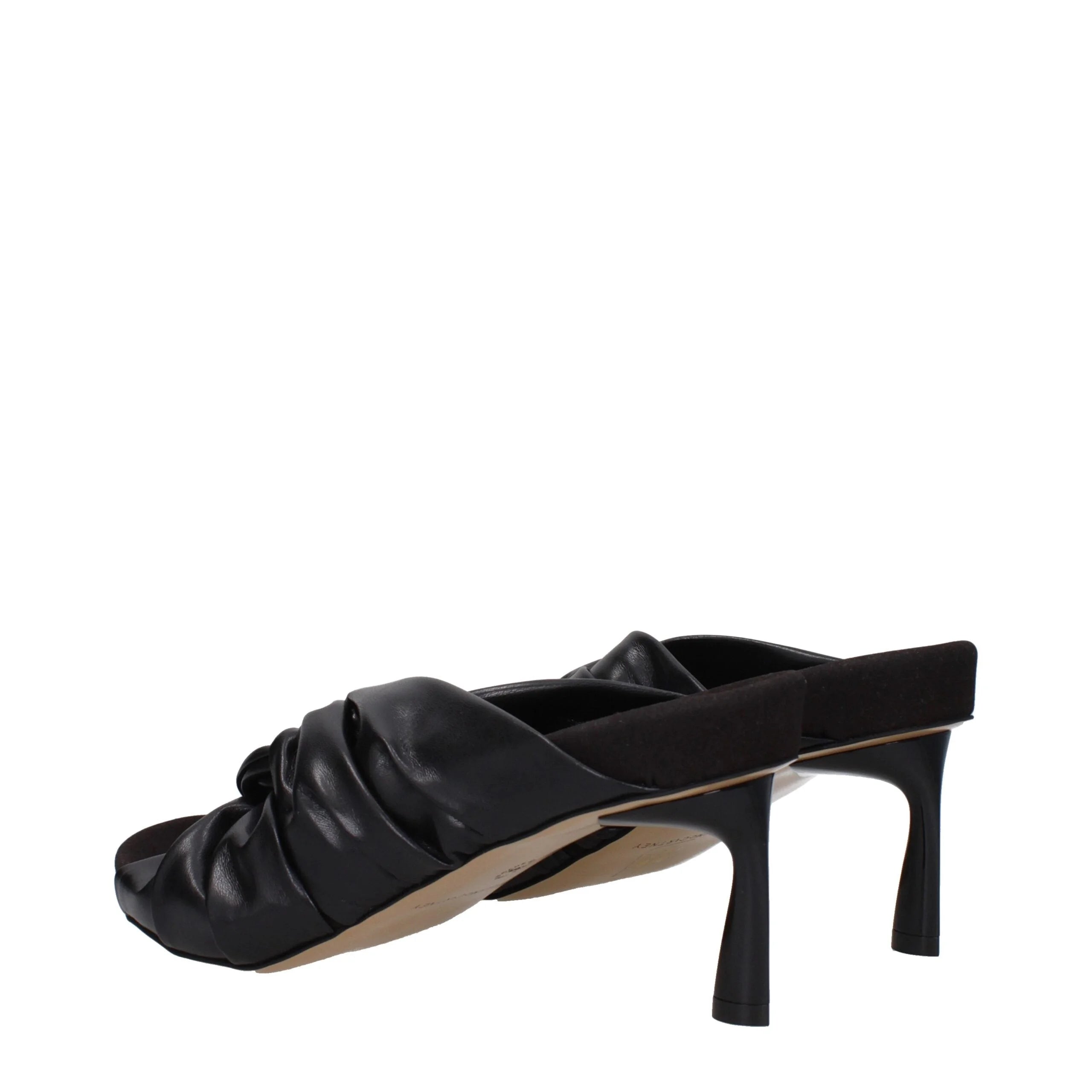 Escarpins à talons aiguilles en cuir noir Stella McCartney
