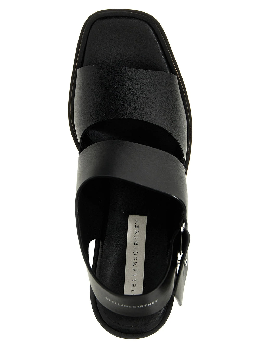 Stella McCartney Black Polyester Wedge Sandals - EU40/US10