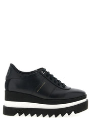 Stella McCartney Black Polyethylene Wedge Sandals