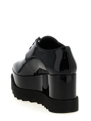 Stella McCartney Black Polyethylene Wedge Sandals