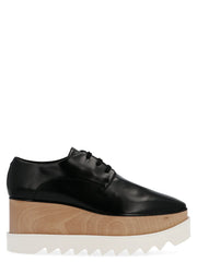 Stella McCartney Black Polyethylene Wedge Sandals