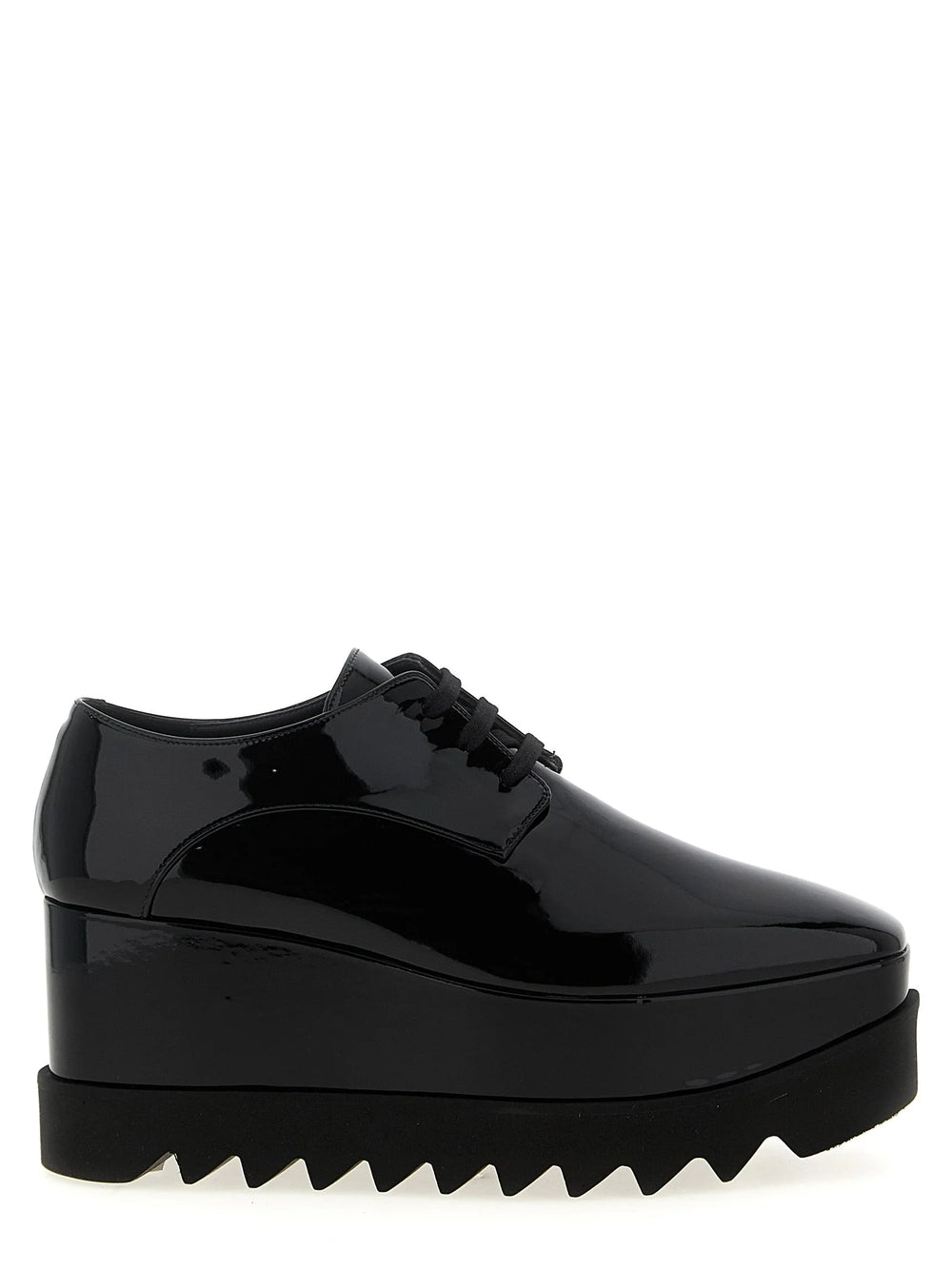 Stella McCartney Black Polyethylene Wedge Sandals