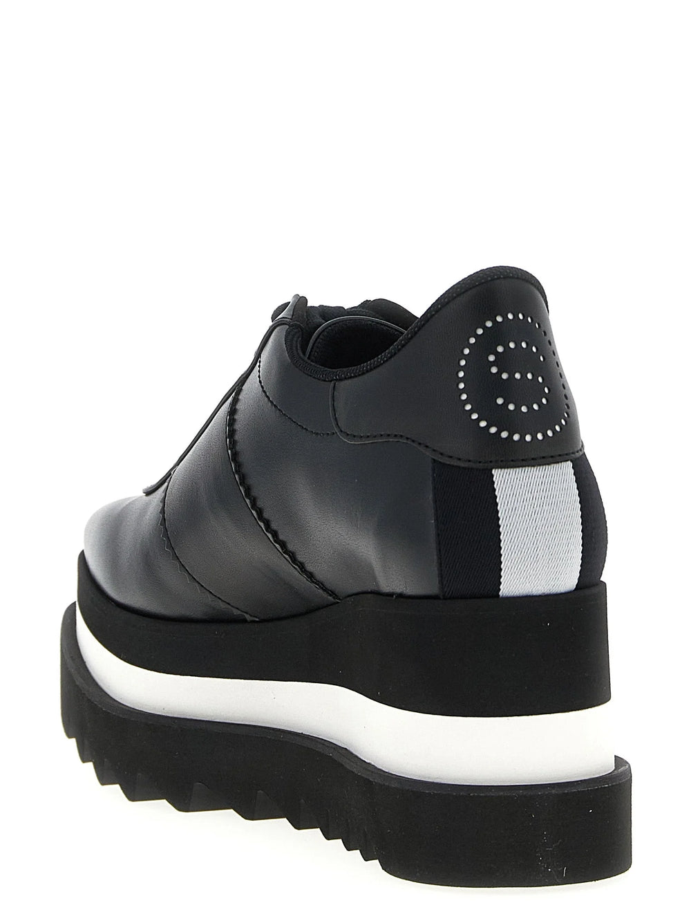 Stella McCartney Black Polyethylene Wedge Sandals