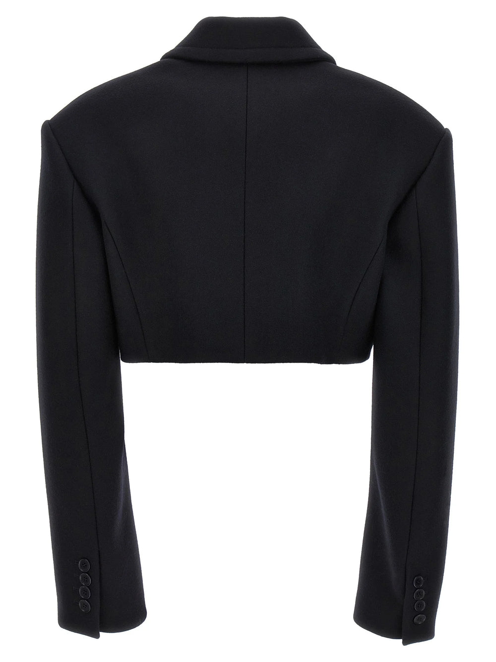 Stella McCartney Black Wool Full-Length Jacket - IT38