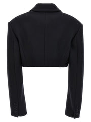 Stella McCartney Black Wool Full-Length Jacket - IT38