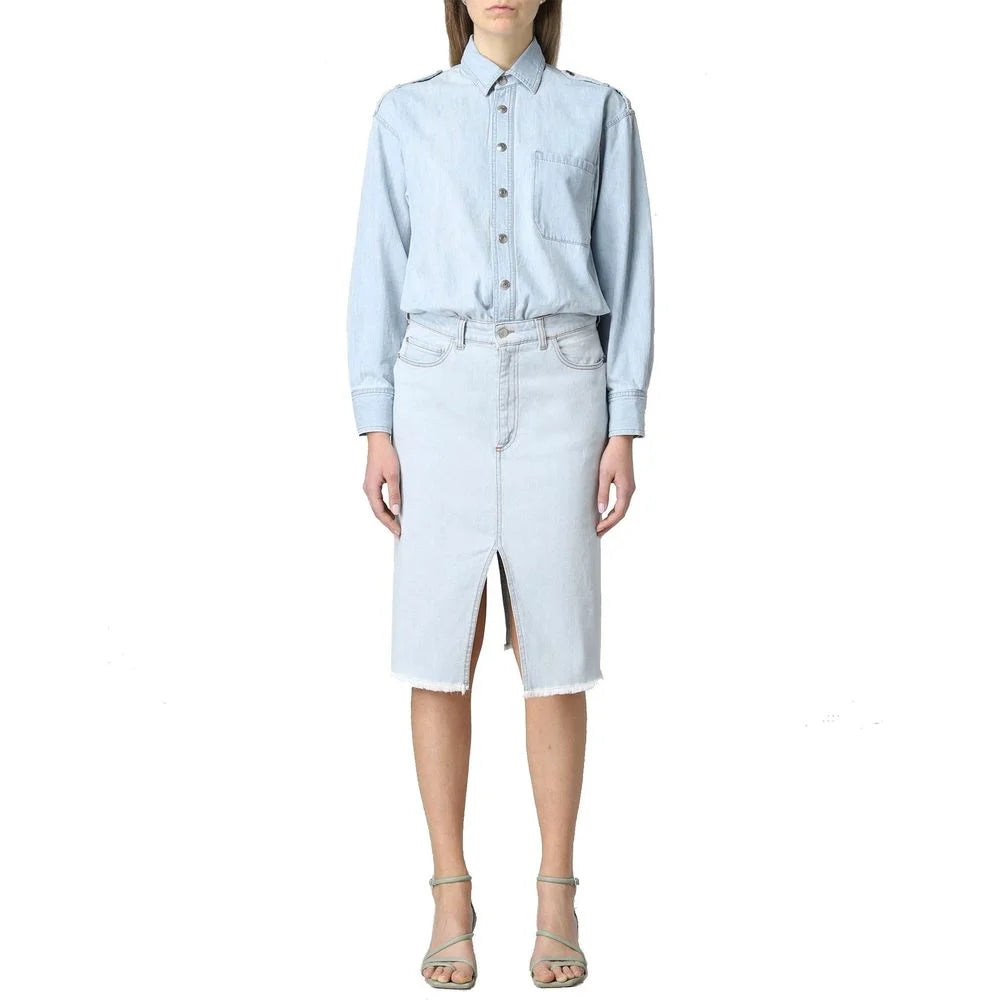 Stella McCartney Blue Cotton Casual Dress - 38
