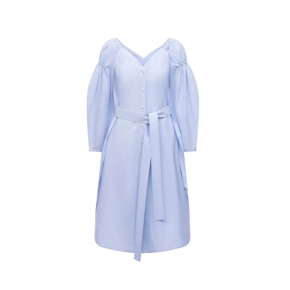 Stella McCartney Blue Cotton Casual Dress