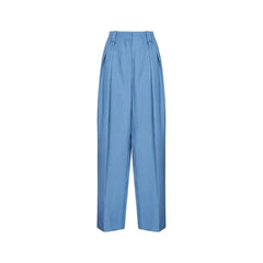 Stella McCartney Blue Linen Casual Pants - 40