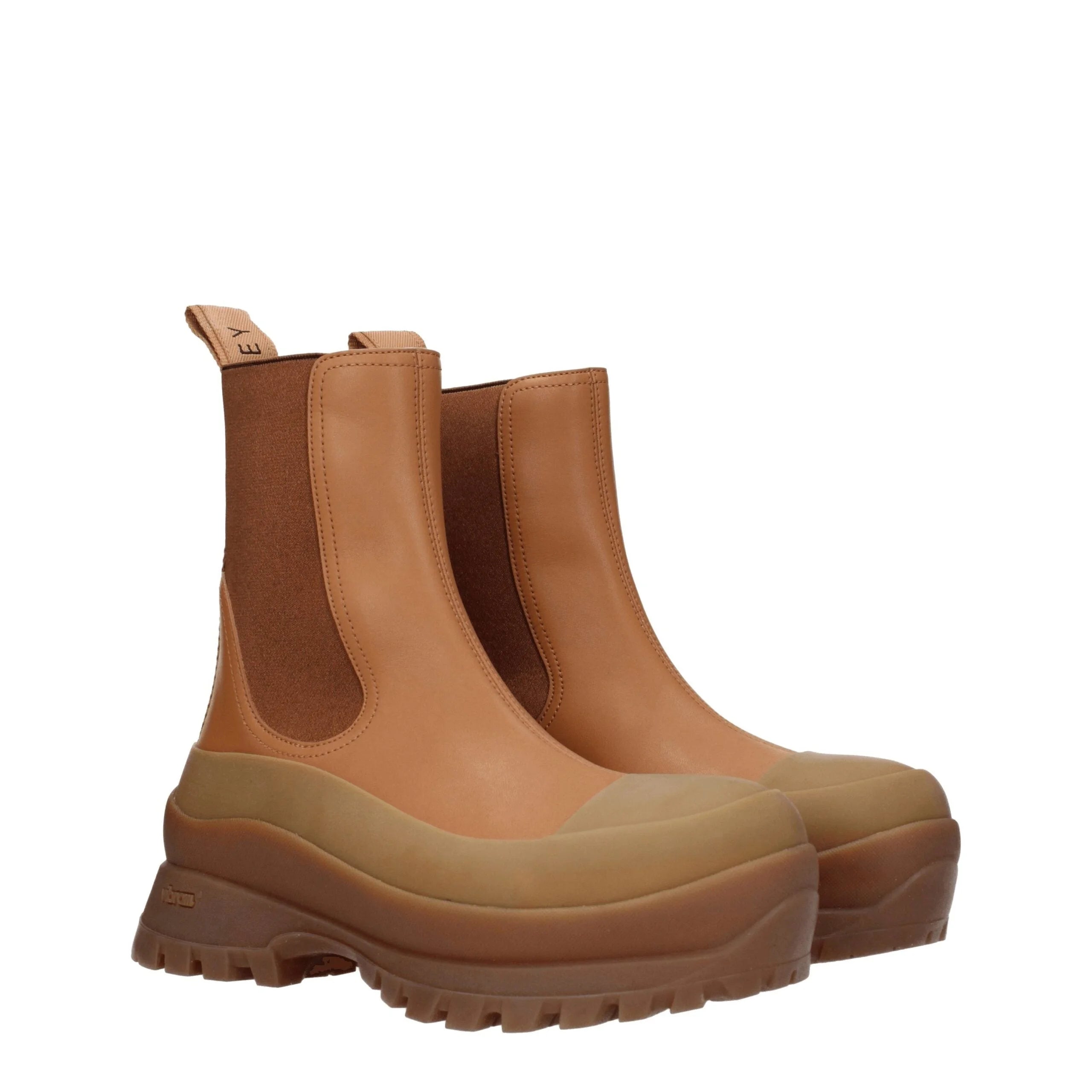 Stella McCartney Brun Læder Ankelstøvler - EU38/US8