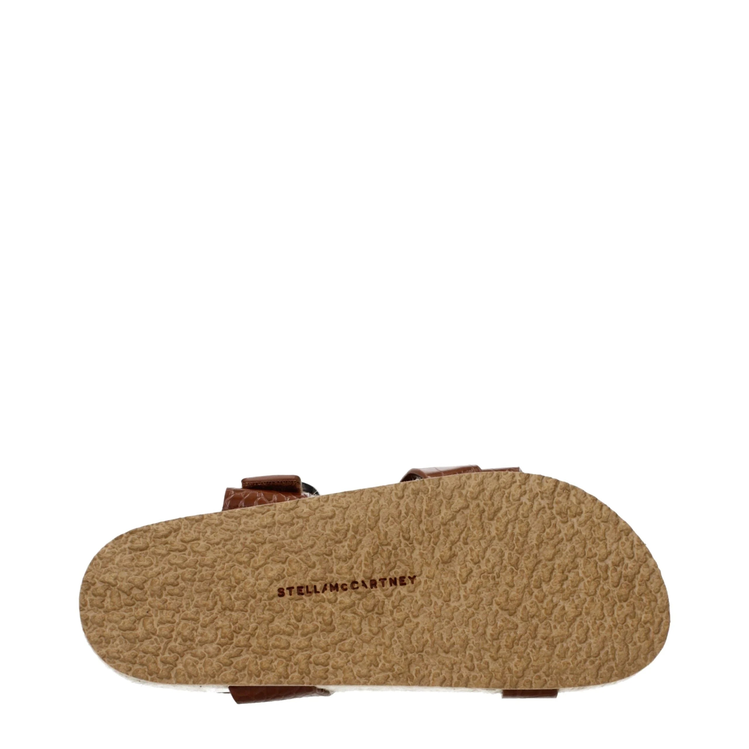 Stella McCartney Brown Leather Flat Sandals - EU36/US6
