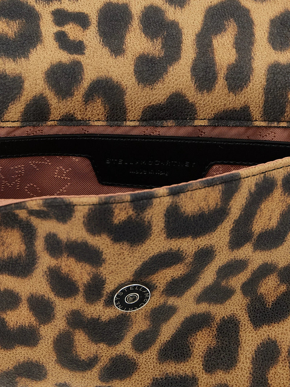 Stella McCartney Brown Polyester Clutch Bag