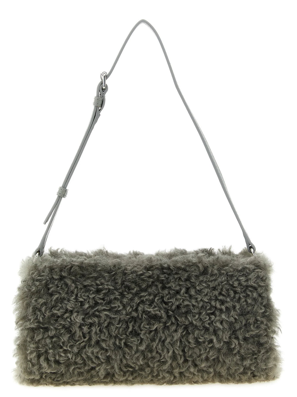Stella McCartney Gray Polyester Clutch Bag
