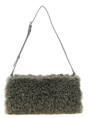 Stella McCartney Gray Polyester Clutch Bag