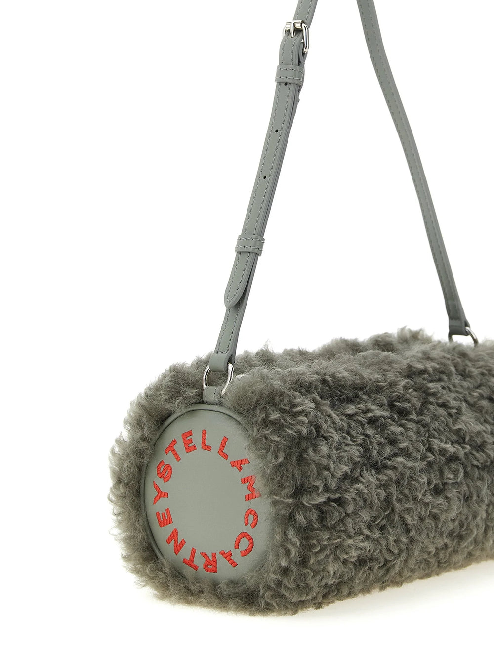 Stella McCartney Gray Polyester Clutch Bag