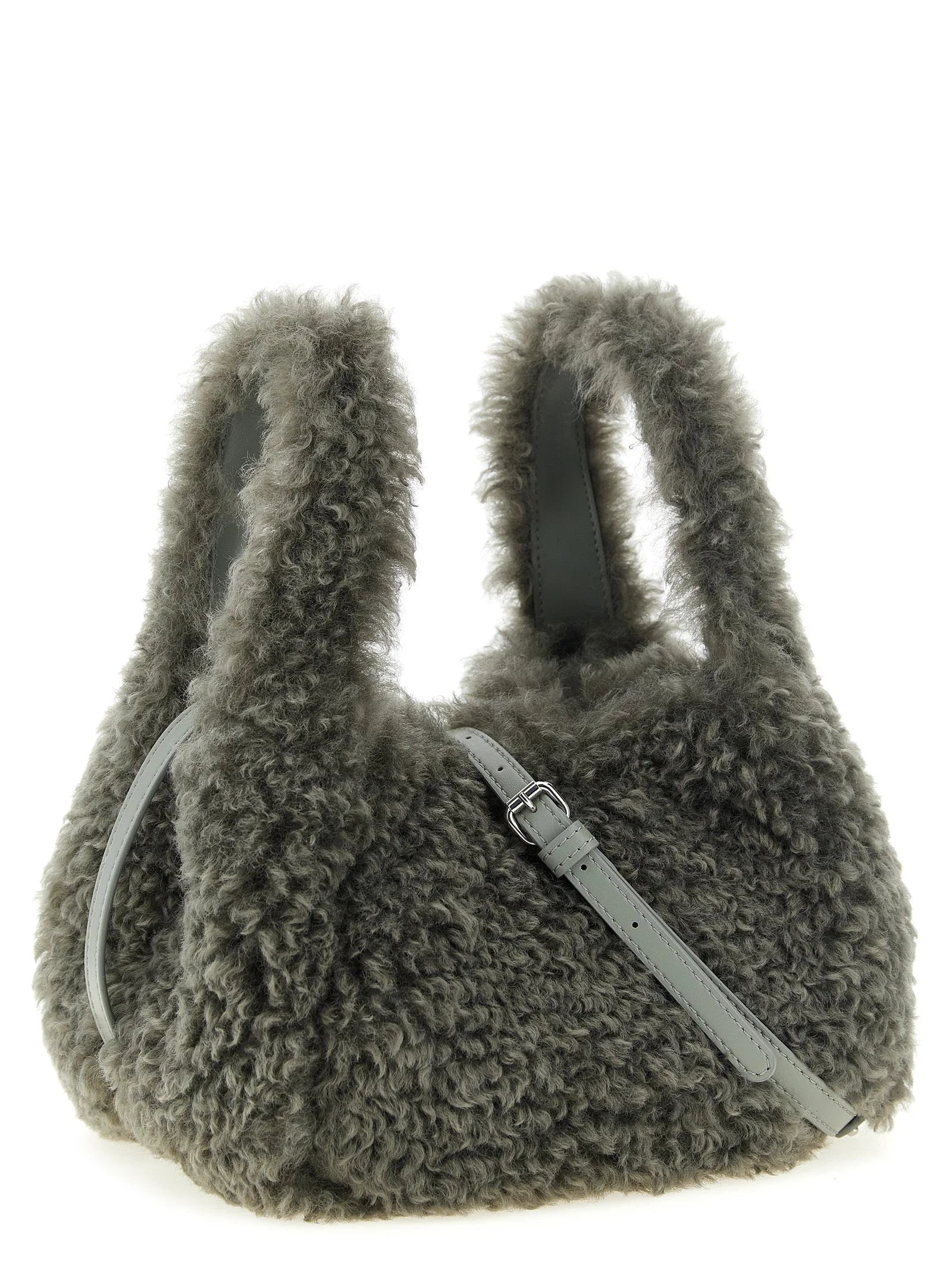 Stella McCartney Gray Polyester Shoulder Bag
