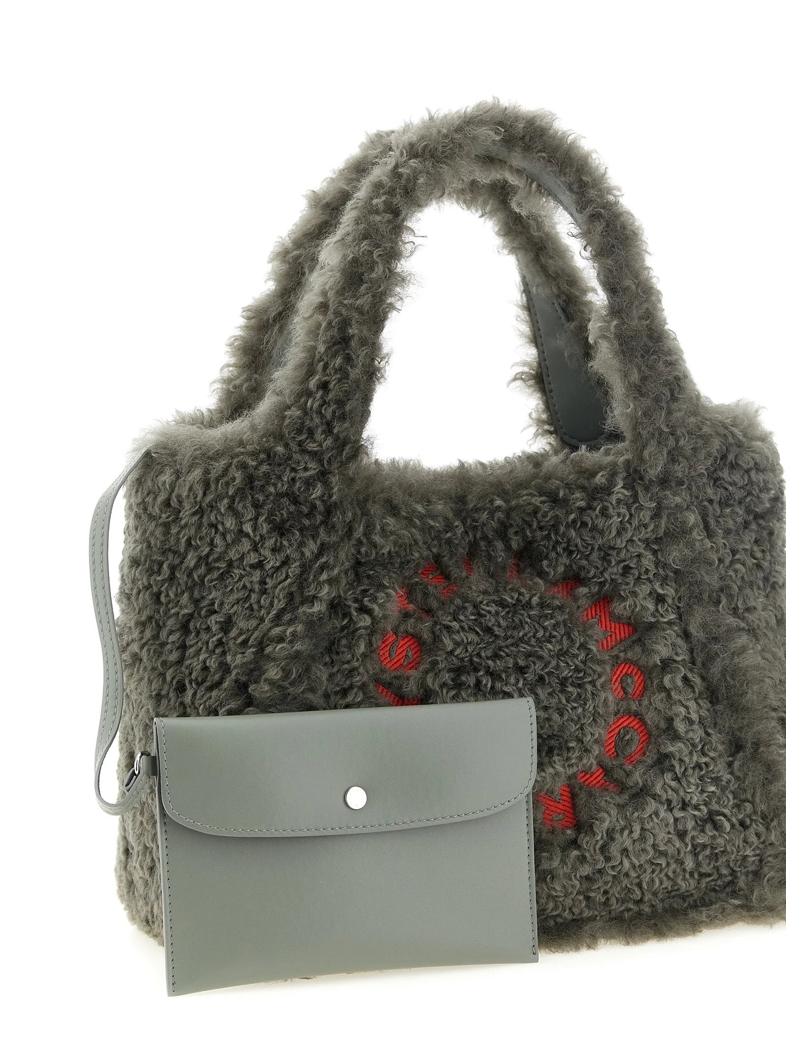 Stella McCartney Gray Polyester Tote Bag