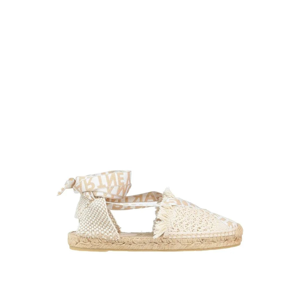 Stella McCartney Logo Canvas Espadrilles - EU41/US11 - Flats